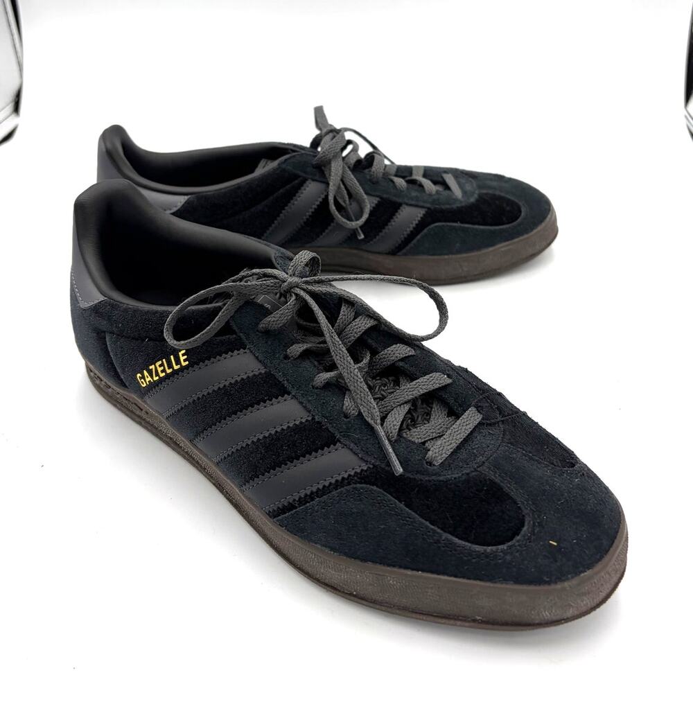 Adidas Gazelles in Black Suede Women's 9